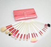 KIT DE PINCEL ROSA COM 20 PEÇAS